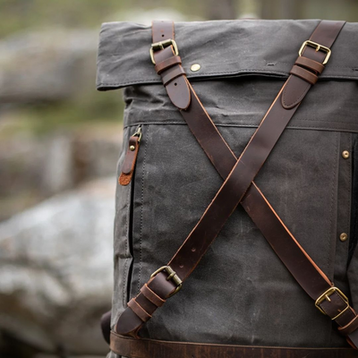WEXEN – canvas backpack with cross straps
