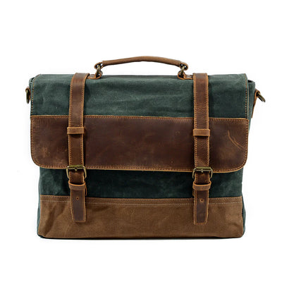 WINNIPEG - Waxed Canvas Messenger Bag