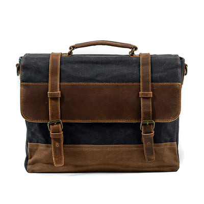 WINNIPEG - Waxed Canvas Messenger Bag