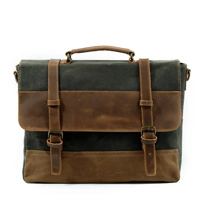waxed fabric messenger bag | Winnipeg