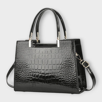 Madison - Glossy Crocodile Tote