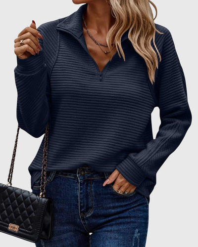 Abigail™ | Elegant Zip-Up Sweater