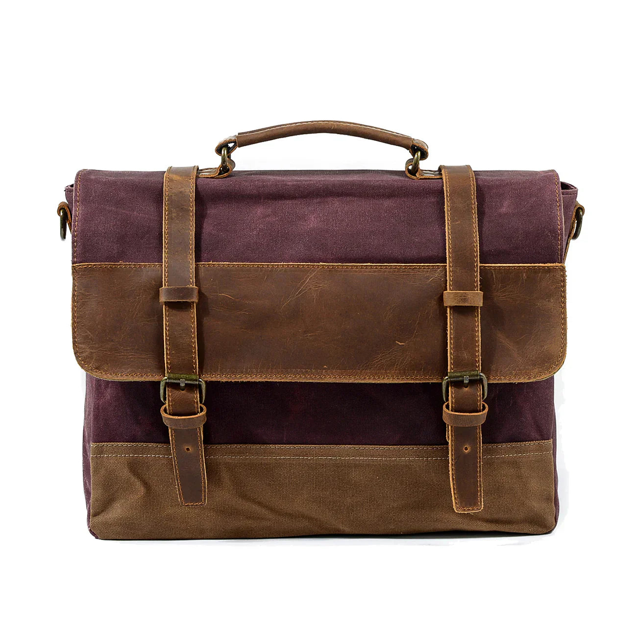 waxed fabric messenger bag | Winnipeg