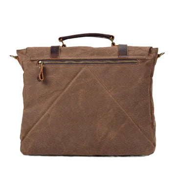 Canvas and leather messenger bag | ORLANDO