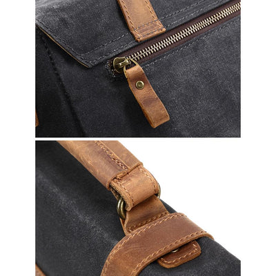 waxed fabric messenger bag | Winnipeg