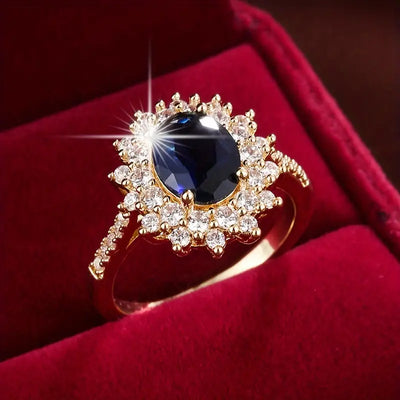 Vian sapphire gold ring