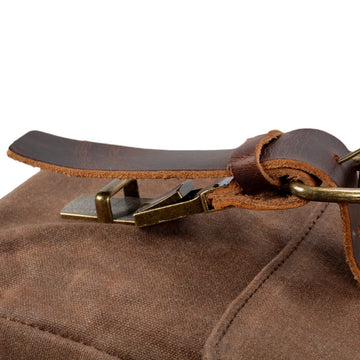Canvas and leather messenger bag | ORLANDO