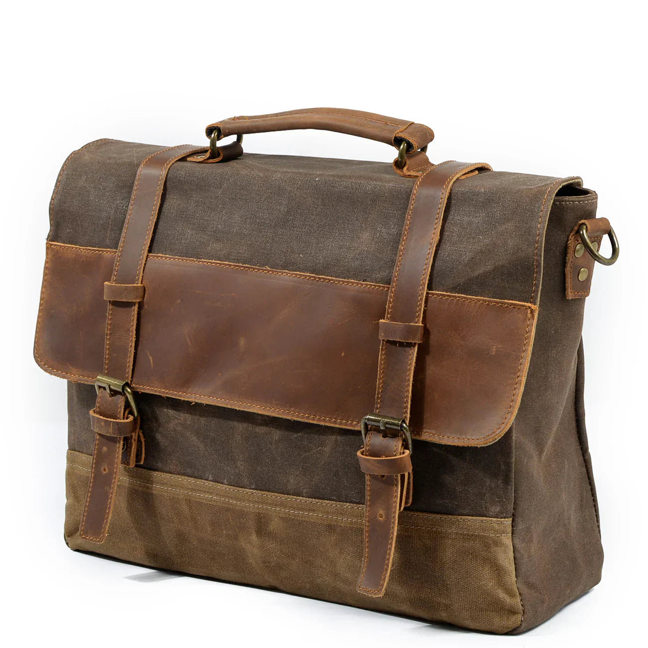 waxed fabric messenger bag | Winnipeg