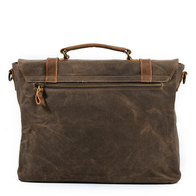 waxed fabric messenger bag | Winnipeg